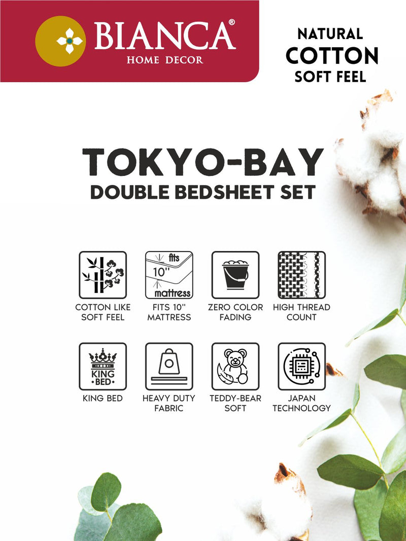Bamboo Micro King Bedsheet With 2 Pillow Covers <small> (floral-pink)</small>