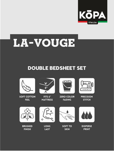 Extra Smooth Micro Double Bedsheet With 2 Pillow Covers <small> (checks-charcoal)</small>