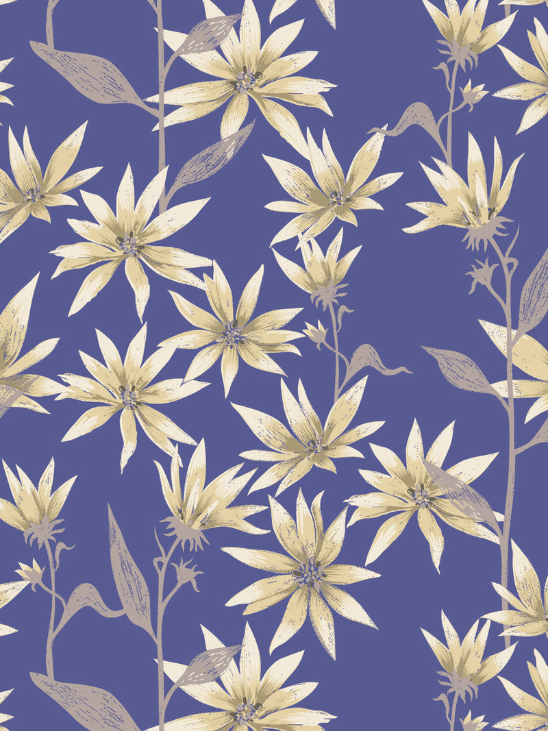 Extra Smooth Micro Double Bedsheet With 2 Pillow Covers <small> (floral-blue)</small>