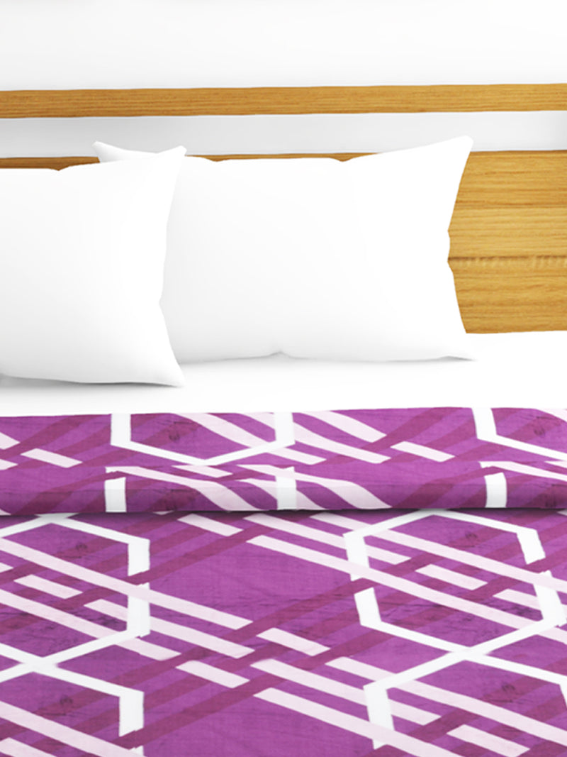 Ultra Soft Microfiber Double Bed Ac Blanket <small> (abstract-purple)</small>