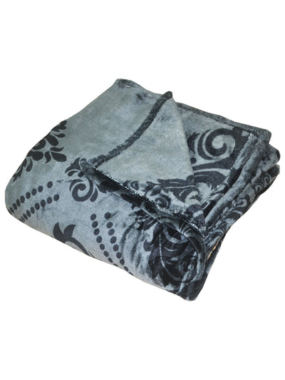 Ultra Soft Microfiber Double Bed Ac Blanket <small> (pride-ornamental-black)</small>