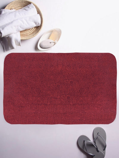 Thick Ultra Soft Anti Slip Bath Mat (Hygro Tech) <small> (solid-red)</small>