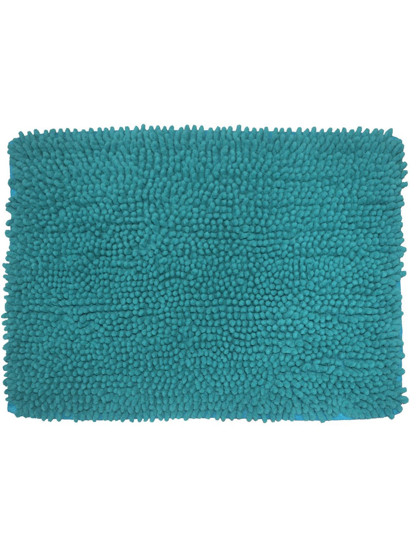 Thick Shaggy Anti Slip Bath Mat <small> (solid-blue)</small>
