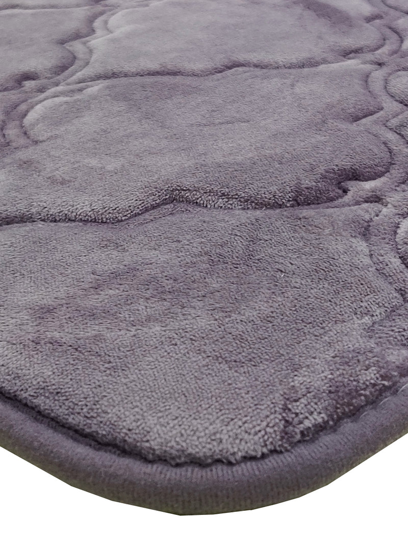 Memory Foam Anti Slip Bath Mat <small> (moroccan trellis-roseberry)</small>