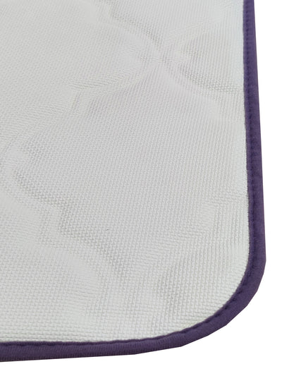 Memory Foam Anti Slip Bath Mat <small> (moroccan trellis-roseberry)</small>