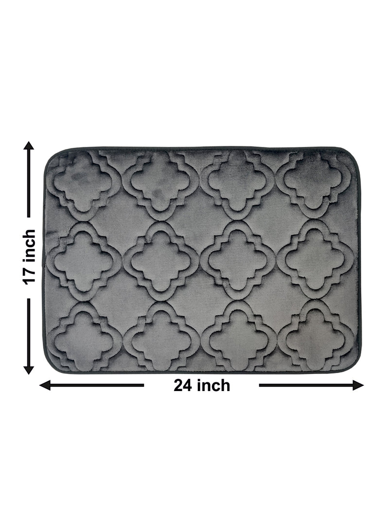 Memory Foam Anti Slip Bath Mat <small> (tailes check-chocolate)</small>