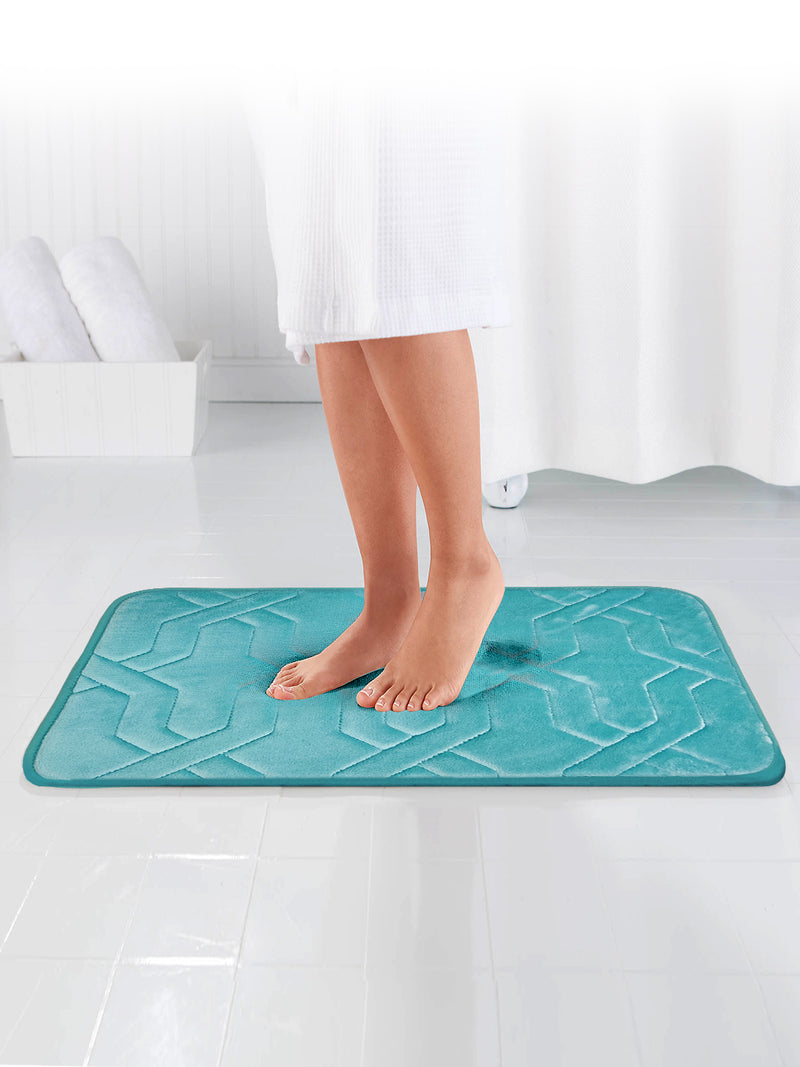 Memory Foam Anti Slip Bath Mat <small> (tailes check-chocolate)</small>