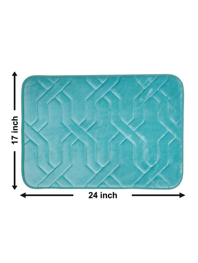 Memory Foam Anti Slip Bath Mat <small> (moroccan trellis-roseberry)</small>