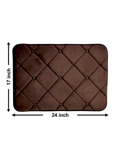 Memory Foam Anti Slip Bath Mat <small> (moroccan trellis-roseberry)</small>