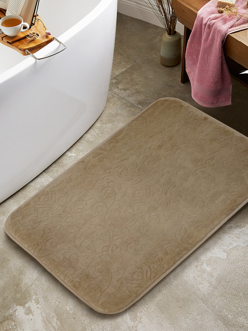 Memory Foam Anti Slip Bath Mat <small> (tailes check-chocolate)</small>