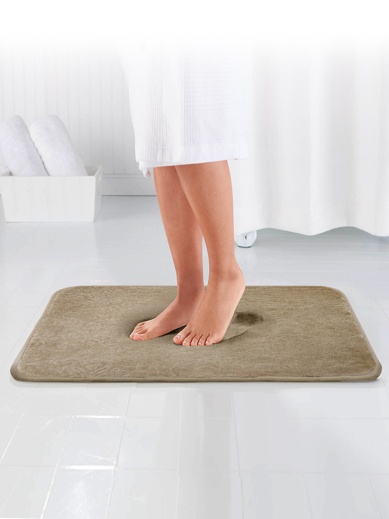 Memory Foam Anti Slip Bath Mat <small> (tailes check-chocolate)</small>