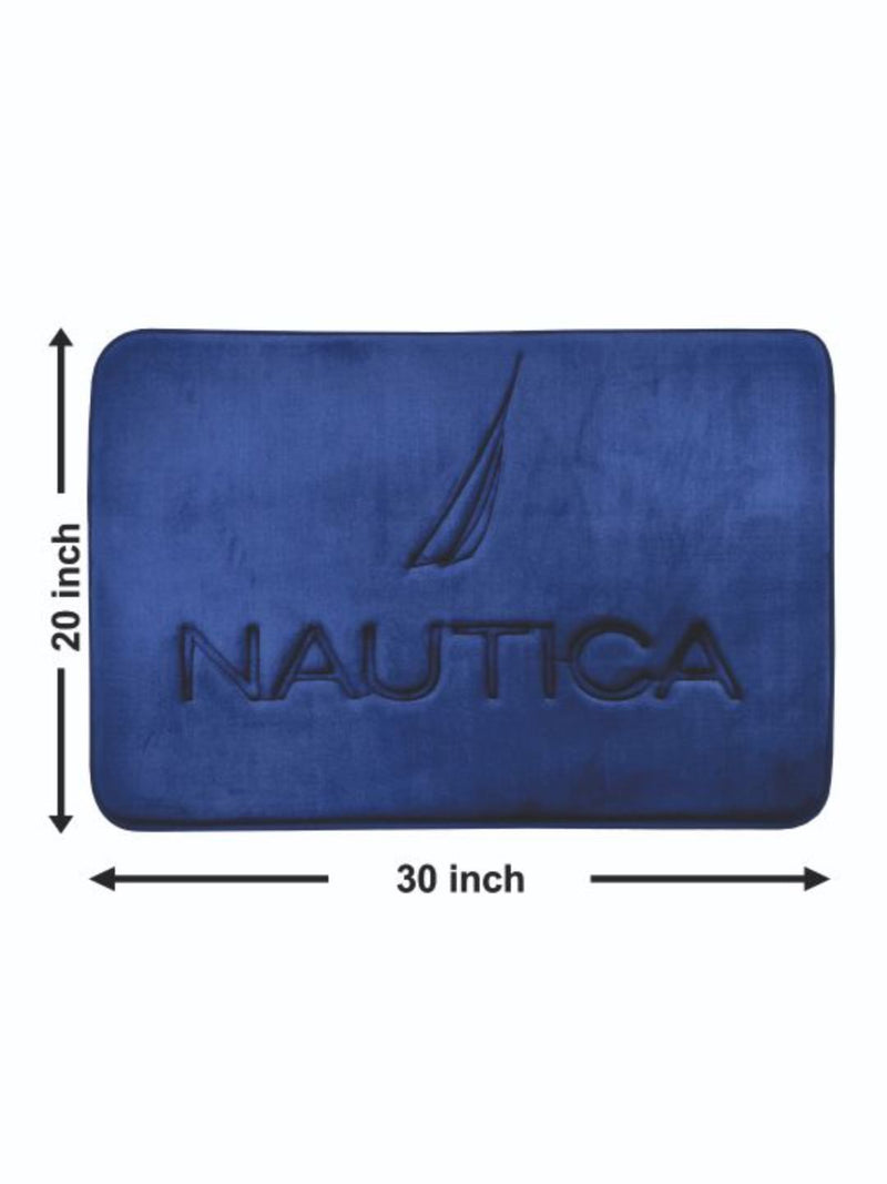 Luxurious Memory Foam Non-Skid  Bath Rug <small> (solid-royal blue)</small>