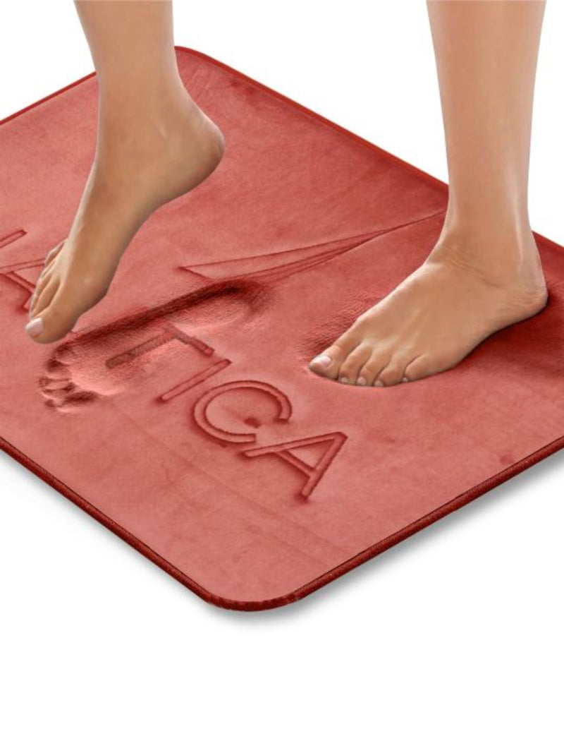 Luxurious Memory Foam Non-Skid  Bath Rug <small> (solid-arctic)</small>
