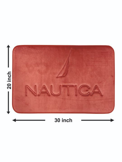 Luxurious Memory Foam Non-Skid  Bath Rug <small> (solid-roseberry)</small>