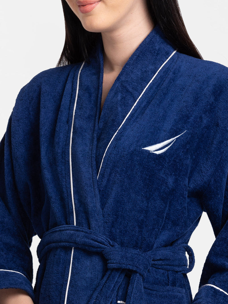 Luxurious Ultra Soft Bath Robe <small> (solid-navy)</small>