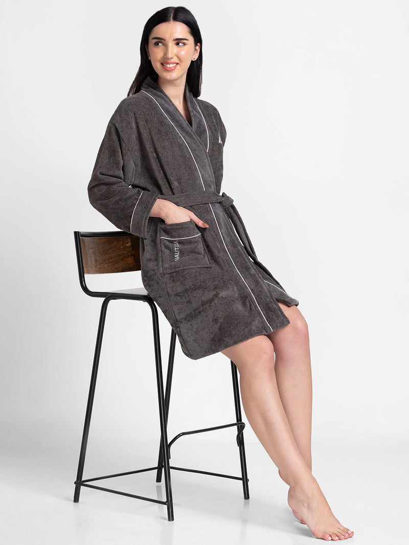 Luxurious Ultra Soft Bath Robe <small> (solid-navy)</small>