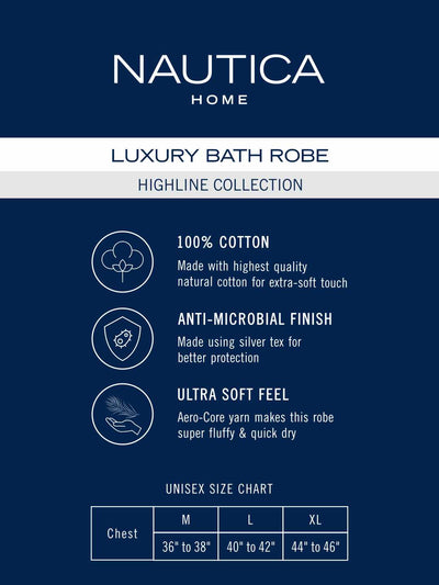 Luxurious Ultra Soft Bath Robe <small> (solid-navy)</small>