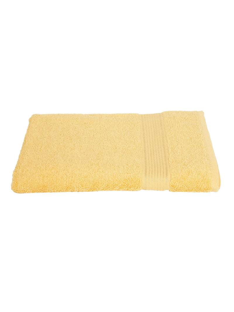 Quick Dry 100% Cotton Soft Terry Towel <small> (solid-yellow)</small>