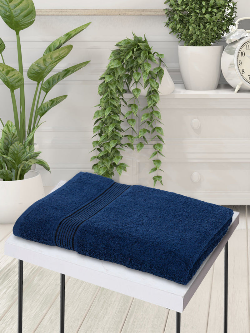 Quick Dry 100% Cotton Soft Terry Towel <small> (solid-navy blue)</small>