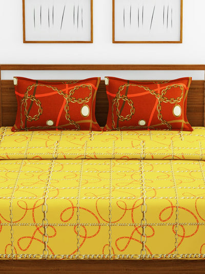 226_Victoria Soft 100% Cotton Double Comforter with 1 Double Bedsheet 2 pillow covers, for ac room_COMF1212_2