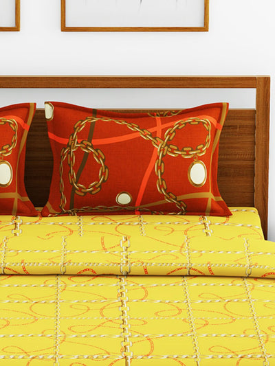 226_Victoria Soft 100% Cotton Double Comforter with 1 Double Bedsheet 2 pillow covers, for ac room_COMF1212_4