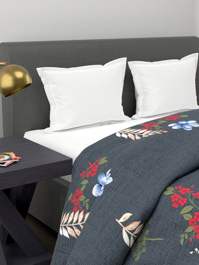Super Soft Microfiber Double Comforter For All Weather <small> (floral-multi)</small>