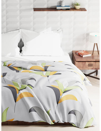 Super Soft Microfiber Double Comforter For All Weather <small> (floral-purple)</small>