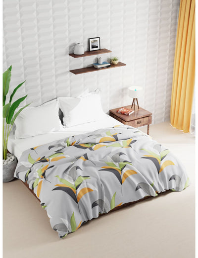 Super Soft Microfiber Double Comforter For All Weather <small> (floral-purple)</small>