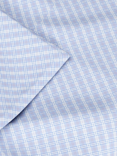 Super Soft Microfiber Double Comforter For All Weather <small> (checks-blue)</small>