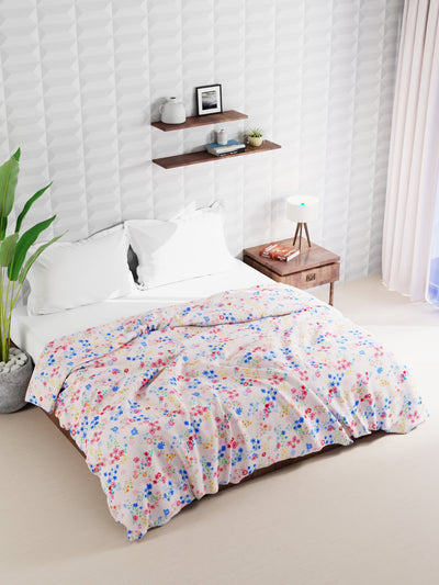 Super Soft Microfiber Double Roll Comforter For All Weather <small> (floral-multi)</small>