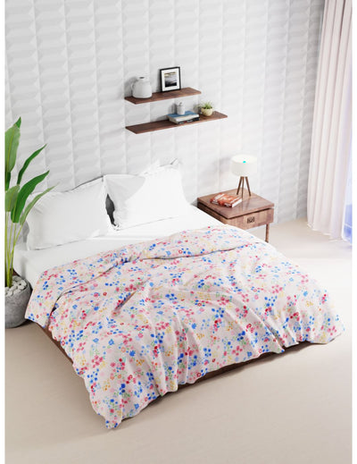 Super Soft Microfiber Double Comforter For All Weather <small> (floral-multi)</small>