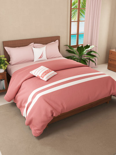 Luxurious 100% Egyptian Satin Cotton Comforter For All Weather <small> (solid-coral)</small>