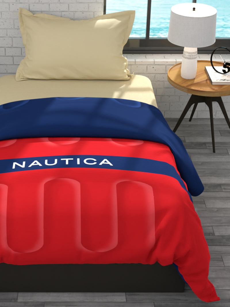 Ultra Soft Luxurious Comforter For All Weather <small> (solid-red/navy blue)</small>
