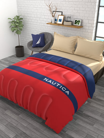 Ultra Soft Luxurious Comforter For All Weather <small> (solid-red/navy blue)</small>