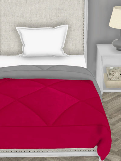 Air Cool Microfiber Reversible Comforter For All Weather <small> (abstract-fall/pink)</small>