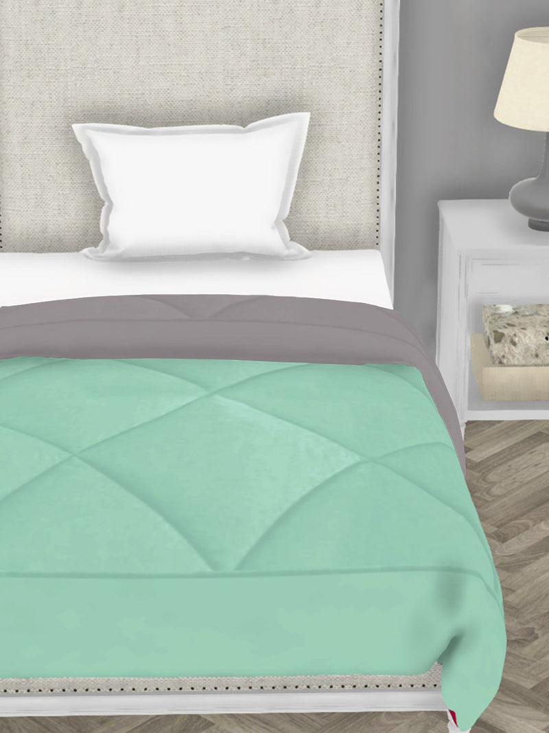 Air Cool Microfiber Reversible Comforter For All Weather <small> (abstract-pink/mint)</small>