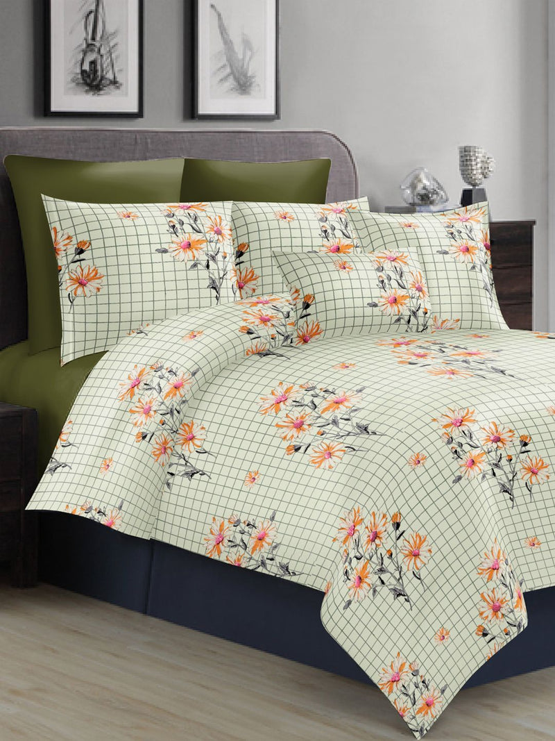 226_Victoria Soft 100% Cotton Double Comforter with 1 Double Bedsheet 2 pillow covers, for ac room_COMF879A_1