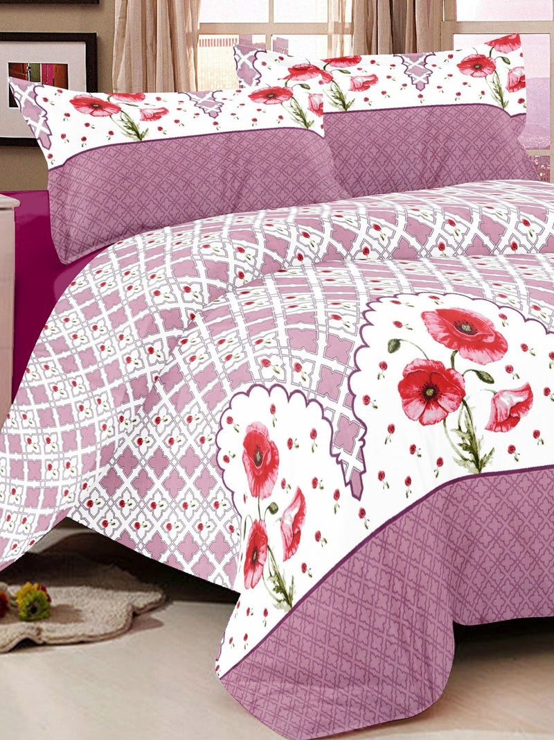 226_Victoria Soft 100% Cotton Double Comforter with 1 Double Bedsheet 2 pillow covers, for ac room_COMF892A_1
