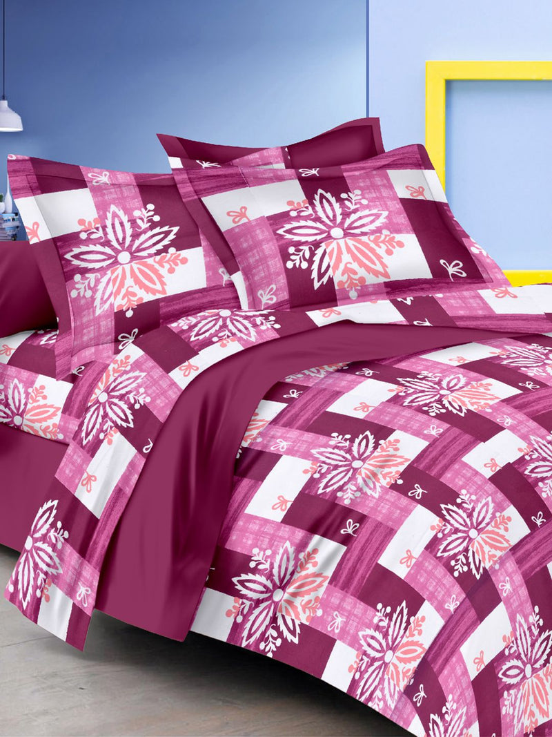 226_Victoria Soft 100% Cotton Double Comforter with 1 Double Bedsheet 2 pillow covers, for ac room_COMF896A_1