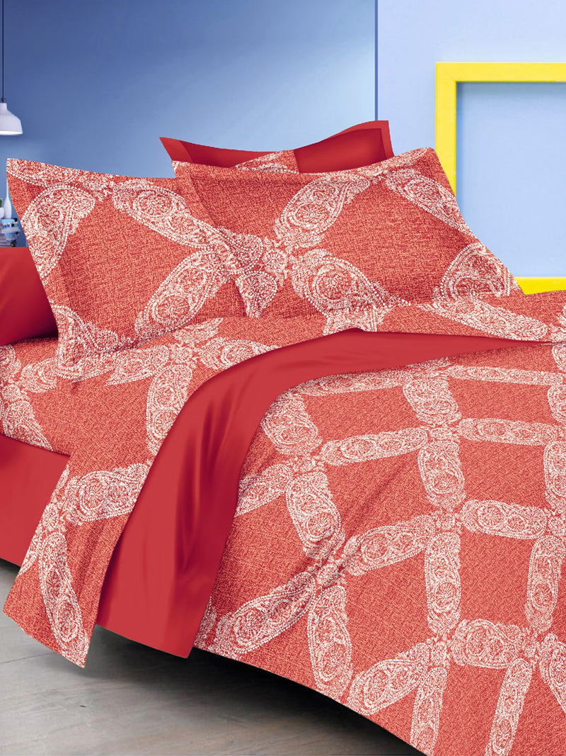 226_Victoria Soft 100% Cotton Double Comforter with 1 Double Bedsheet 2 pillow covers, for ac room_COMF968A_1