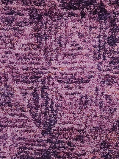 Modern Designer Printed  Carpet Area Rug With Anti Slip Backing <small> (geometric handtuft-plum)</small>