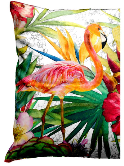 Designer Digital Printed Silky Smooth Cushion Covers <small> (animal print-red/green)</small>
