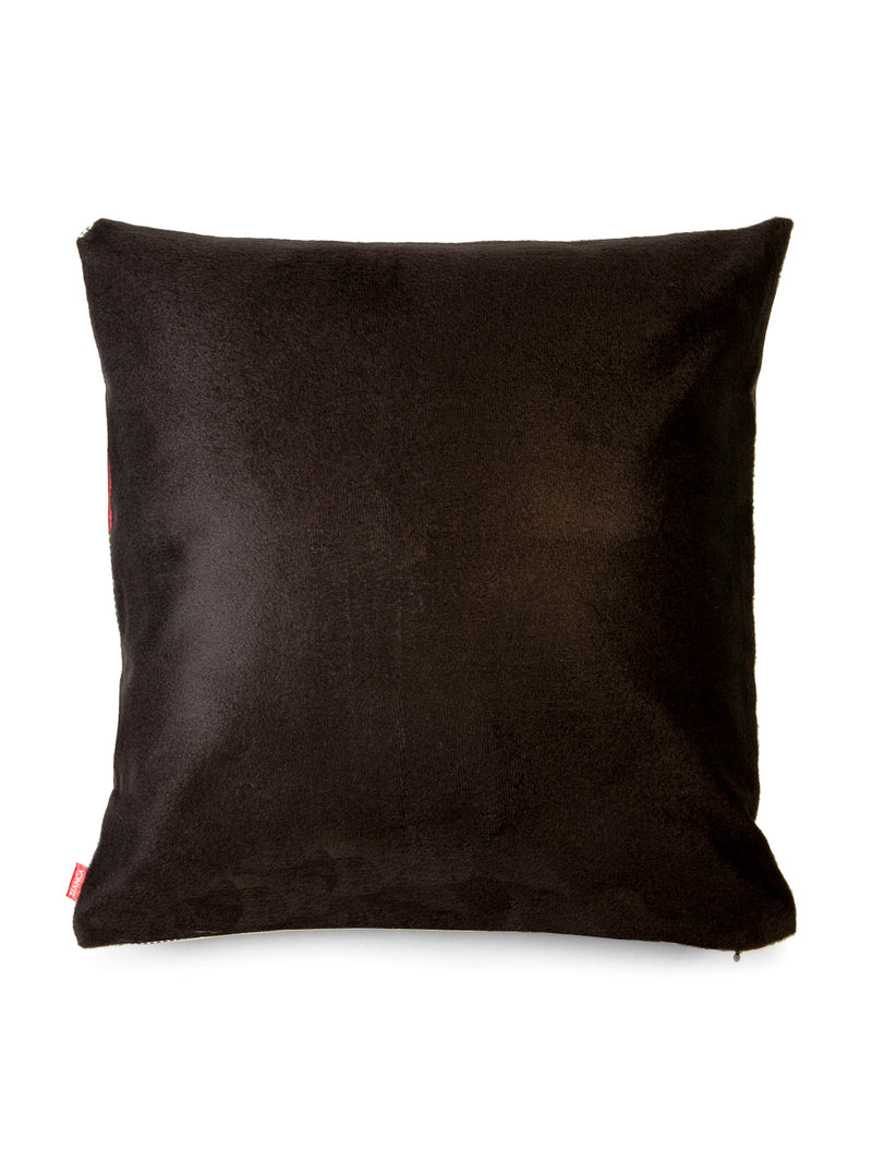 Designer Digital Printed Silky Smooth Cushion Covers <small> (animal print-ivory/multi)</small>