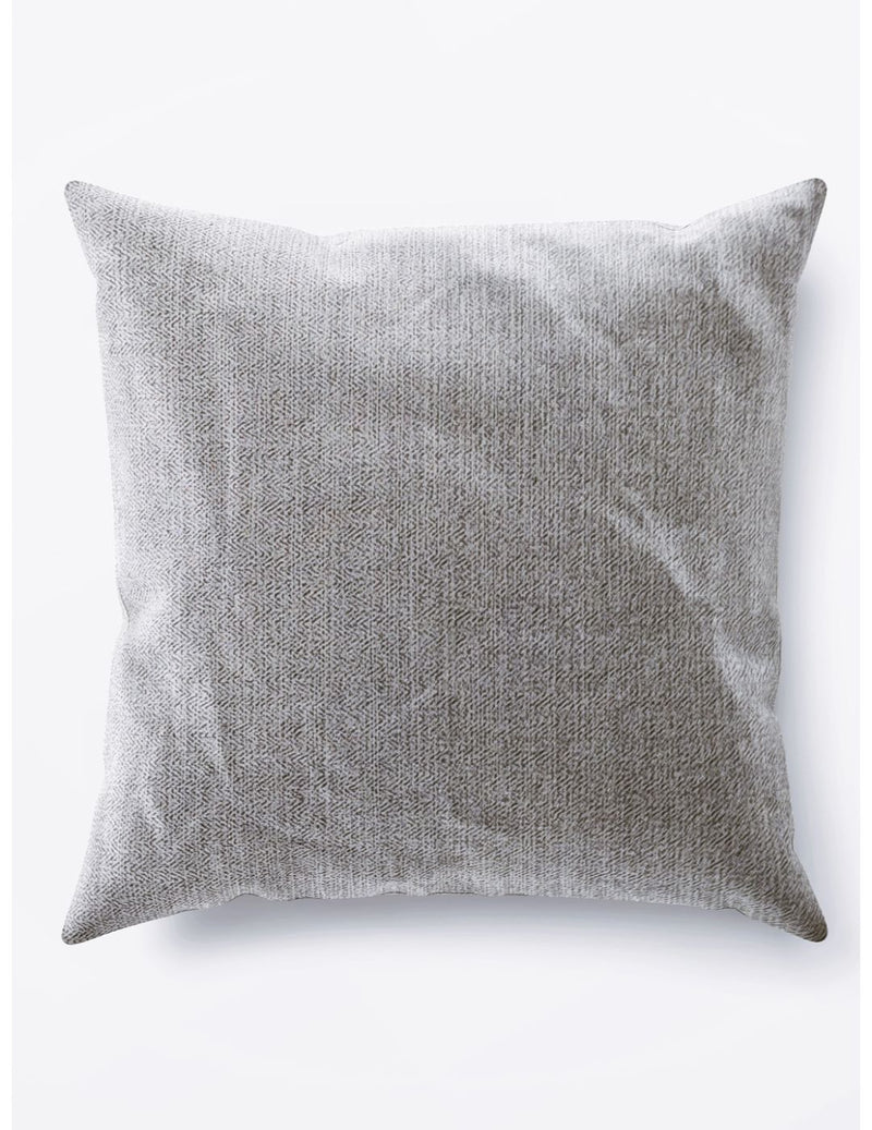 Decorative Hand Loom Cotton Jute Cushion Covers <small> (solid-silver)</small>