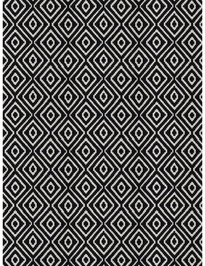 Decorative Hand Loom Cotton Jute Cushion Covers <small> (geometric-black/white)</small>
