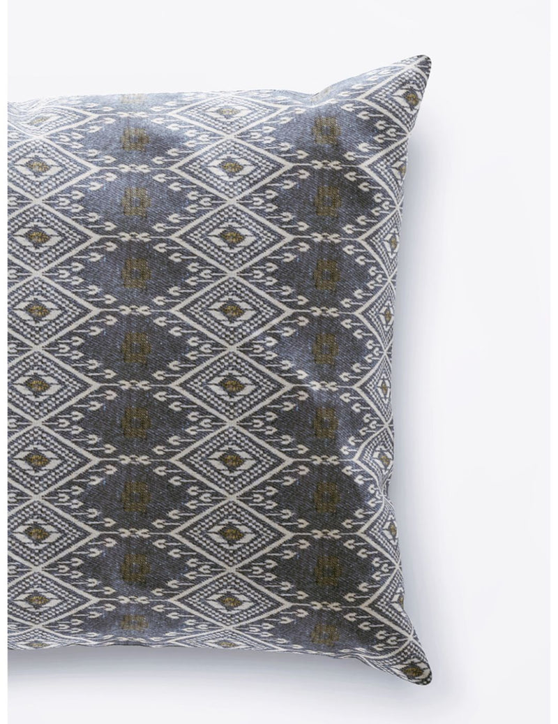 Decorative Hand Loom Cotton Jute Cushion Covers <small> (ornamental-grey/gold)</small>