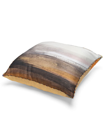 Designer Reversible Printed Silk Linen Cushion Covers <small> (abstract-earthy/beige)</small>