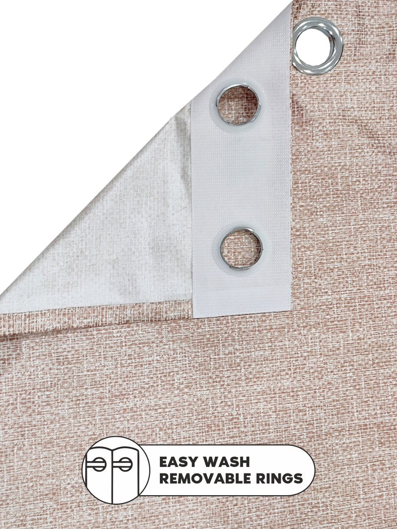 Heavy Duty Polyester Eyelet Curtain <small> (abstract-gold)</small>