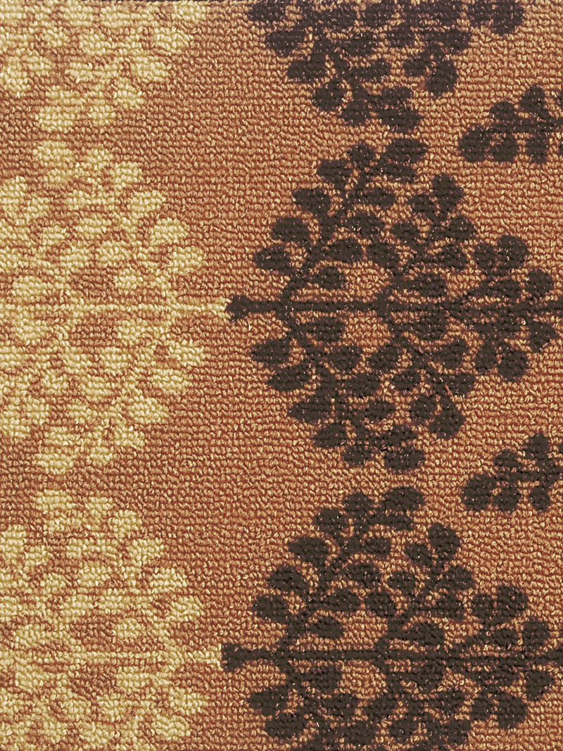 Highly Durable Anti Slip Door Mat <small> (deco leaves-brown/choco)</small>