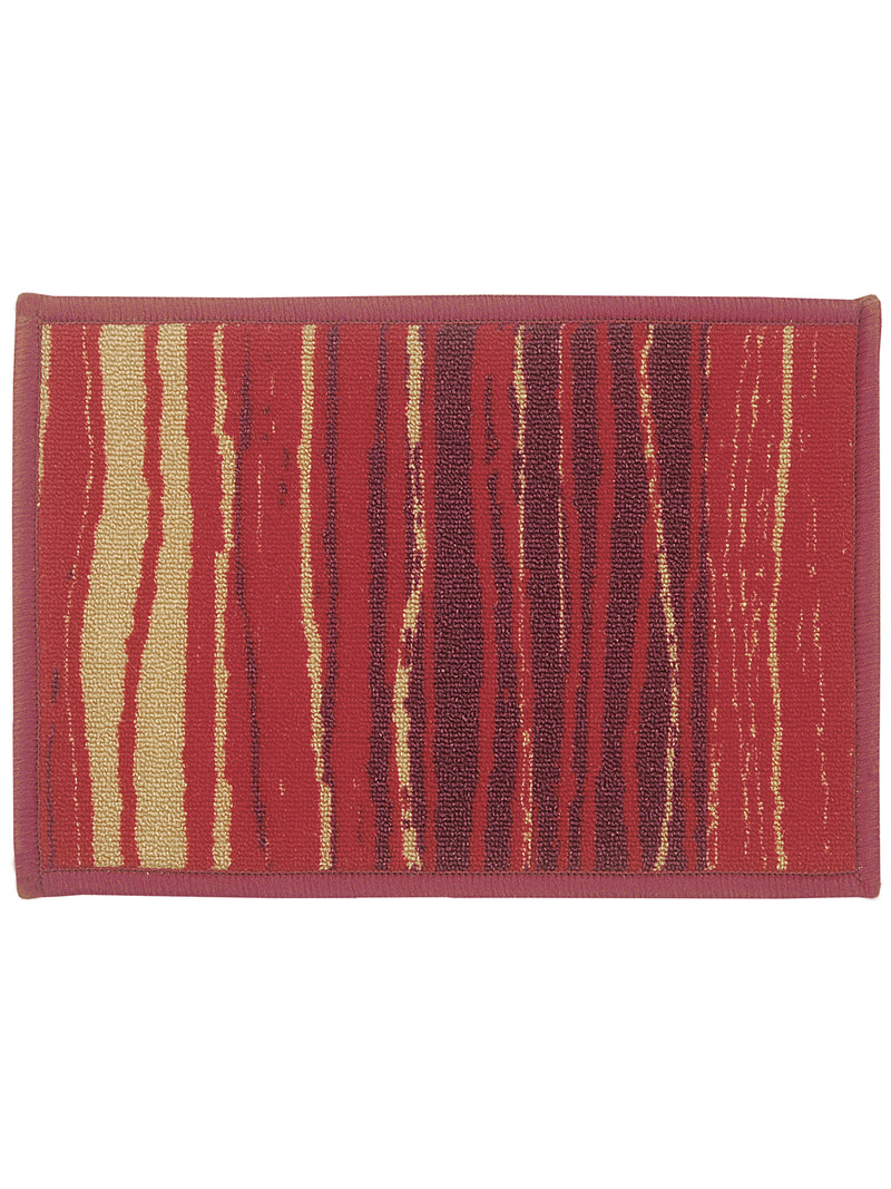 Highly Durable Anti Slip Door Mat <small> (lines-red/beige)</small>